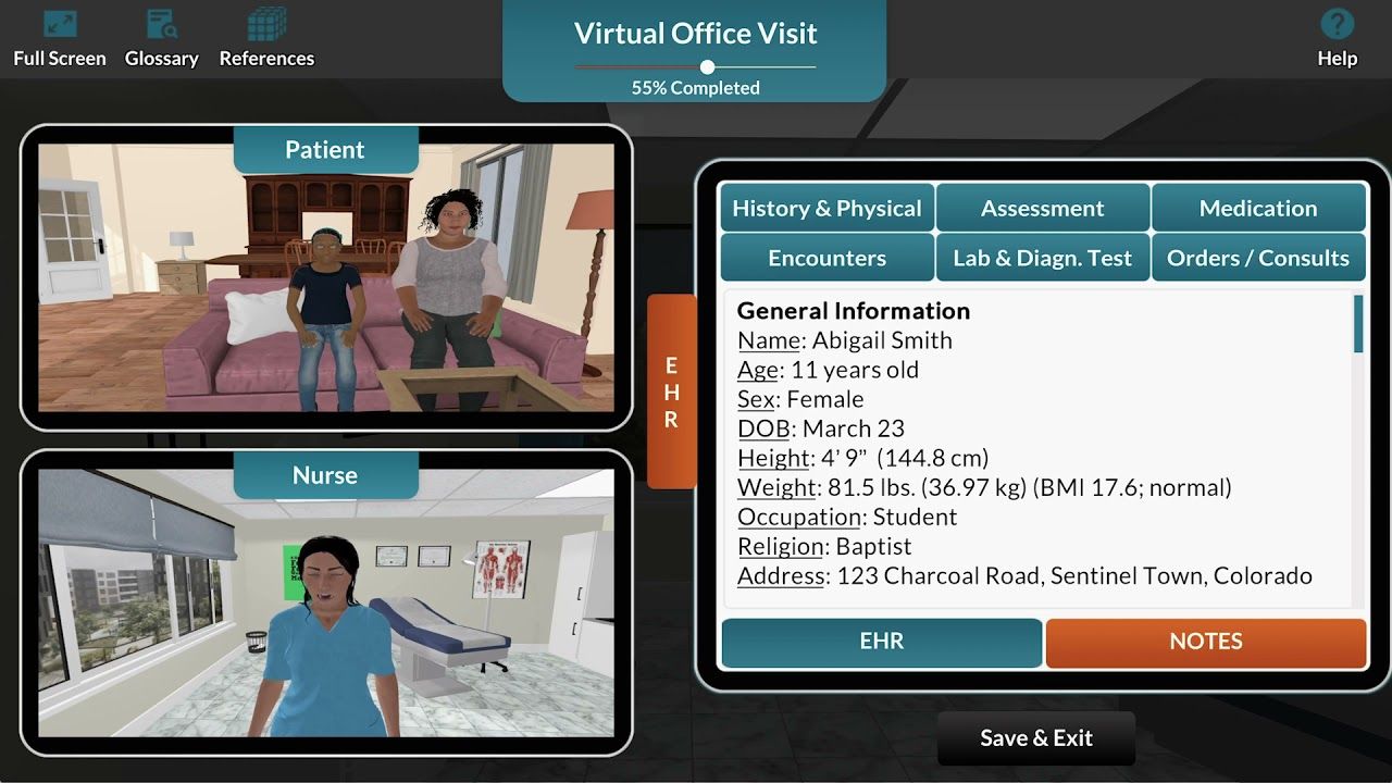 Community Health Simulation: Remote Learning Through Virtual Training