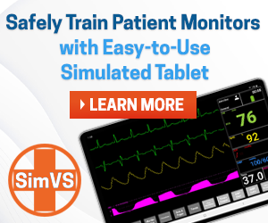 Safely Train Patient Monitors with Easy-to-Use Simulated Tablet