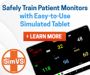 Safely Train Patient Monitors with Easy-to-Use Simulated Tablet