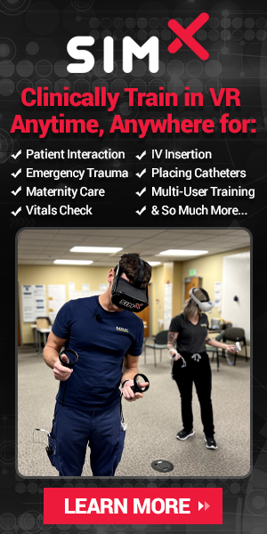 Clinical Train in VR Anywhere with SimX