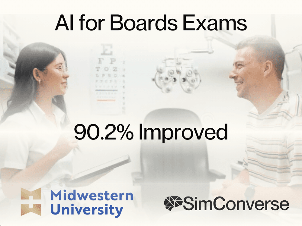 AI as Preparation for Board Exams – A Successful and Enduring Case Study of SimConverse AI in Optometry